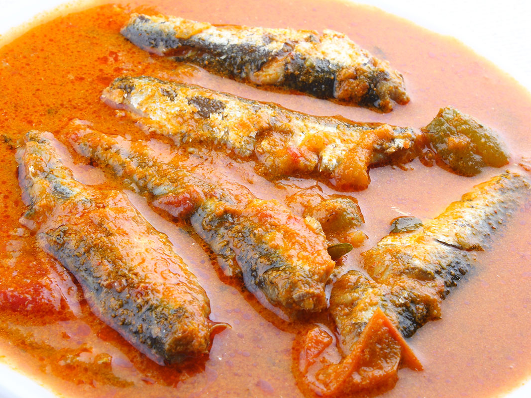 Mathi Curry or Kerala fish curry with sardines